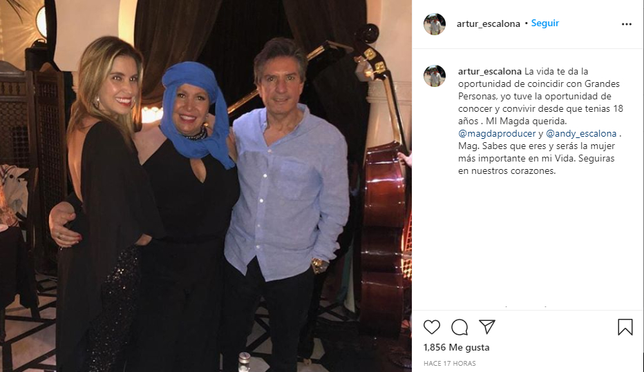 Arturo Escalona despide a su ex Magda Rodriguez