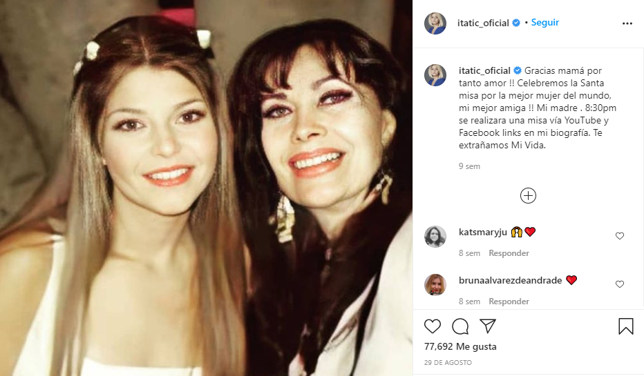 Itati Cantoral hablo de su madre