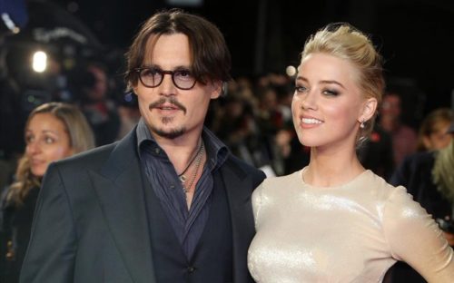 Johnny Depp y Amber Heard juntos
