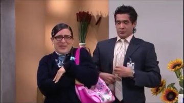 Julio Mannino con Angélica Vale en La Fea Más Bella