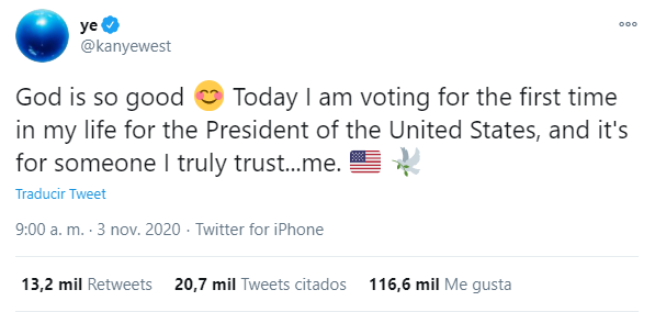 Kanye West criticado en las elecciones