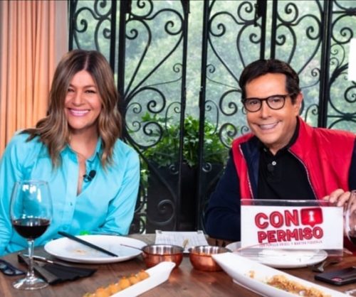 Martha Figueroa con Juan José Origel