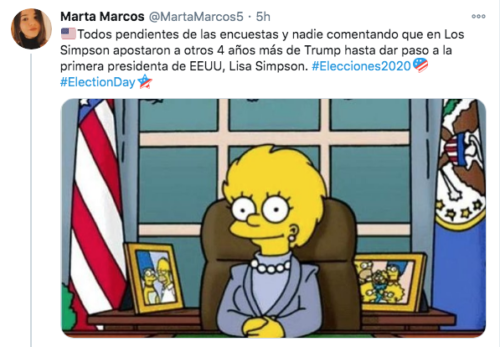 Lisa Simpson sucesora de Donald Trump en Estados Unidos