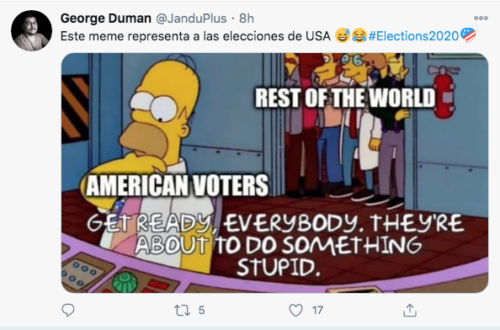 Meme gente de estados unidos votando