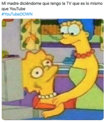 Meme los simpson caída youtube