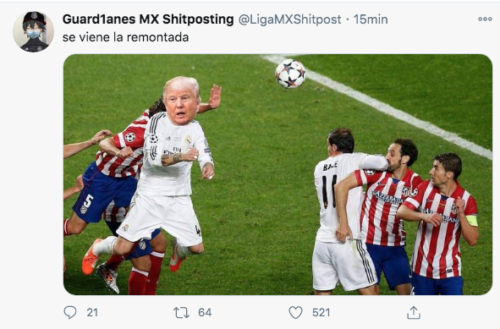 Meme remontada Trump Joe Biden