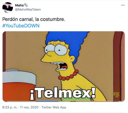 Meme Marge telmex Youtube