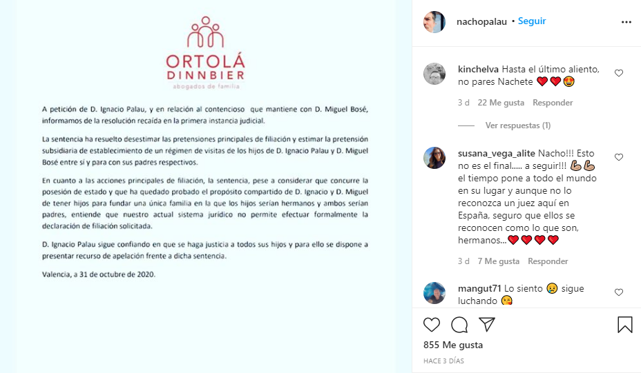 Miguel Bose no quiere reconocer a dos hijos
