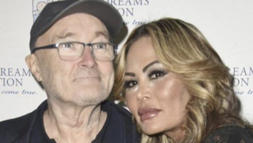Orianne Cevey con Phil Collins