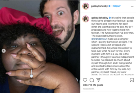 Mensaje de Gabourey Sidibe sobre su boda