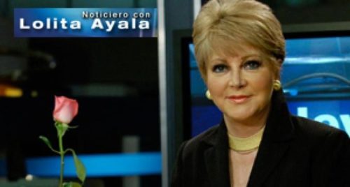 Lolita Ayala y su rosa