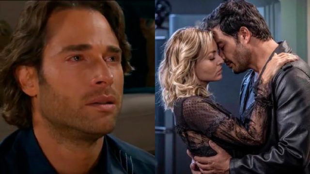 Sebastián Rulli llorando por celos de Angelique Boyer y Andrés Palacios besándose