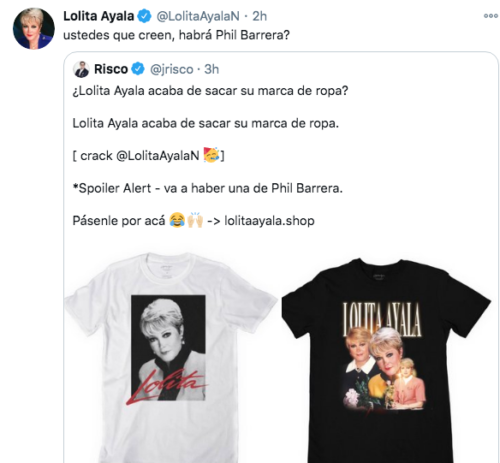 Playera Phil Barrera de Lolita Ayala