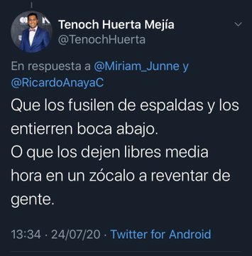 Tuit Tenoch Huerta comunista