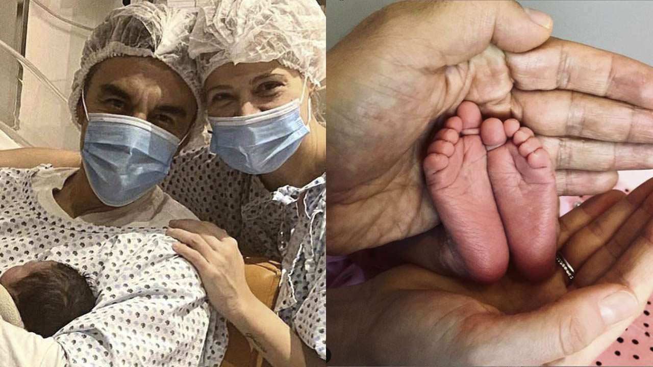 Adrián Uribe y Thuany Martins presumen a su hija por primera vez