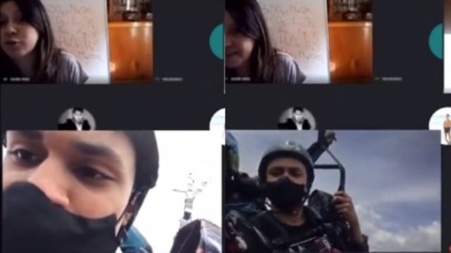 Alumno se avienta en paracaídas