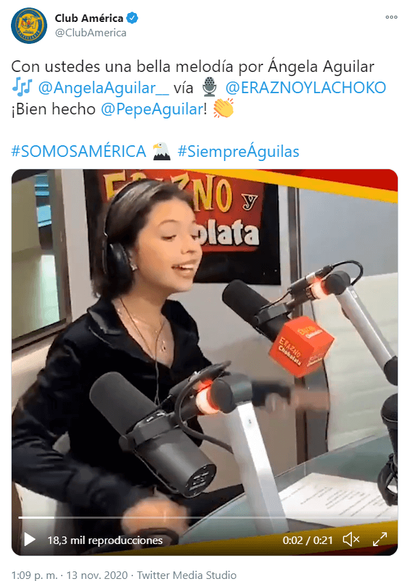 Ángela Aguilar canta el himno del América y la critican