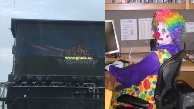 Autocinema pelicula pirata payaso