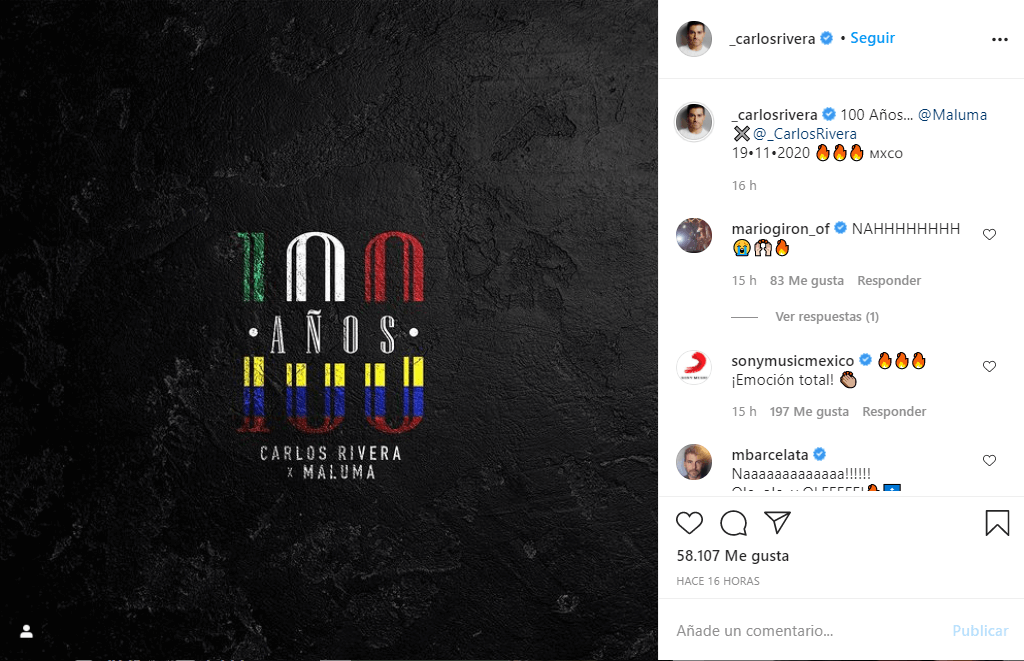 Carlos Rivera y Maluma nueva canción
