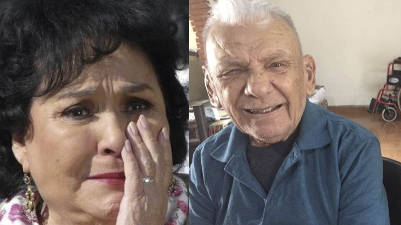 Carmelita Salinas llora tras la muerte de su hermano por Covid-19