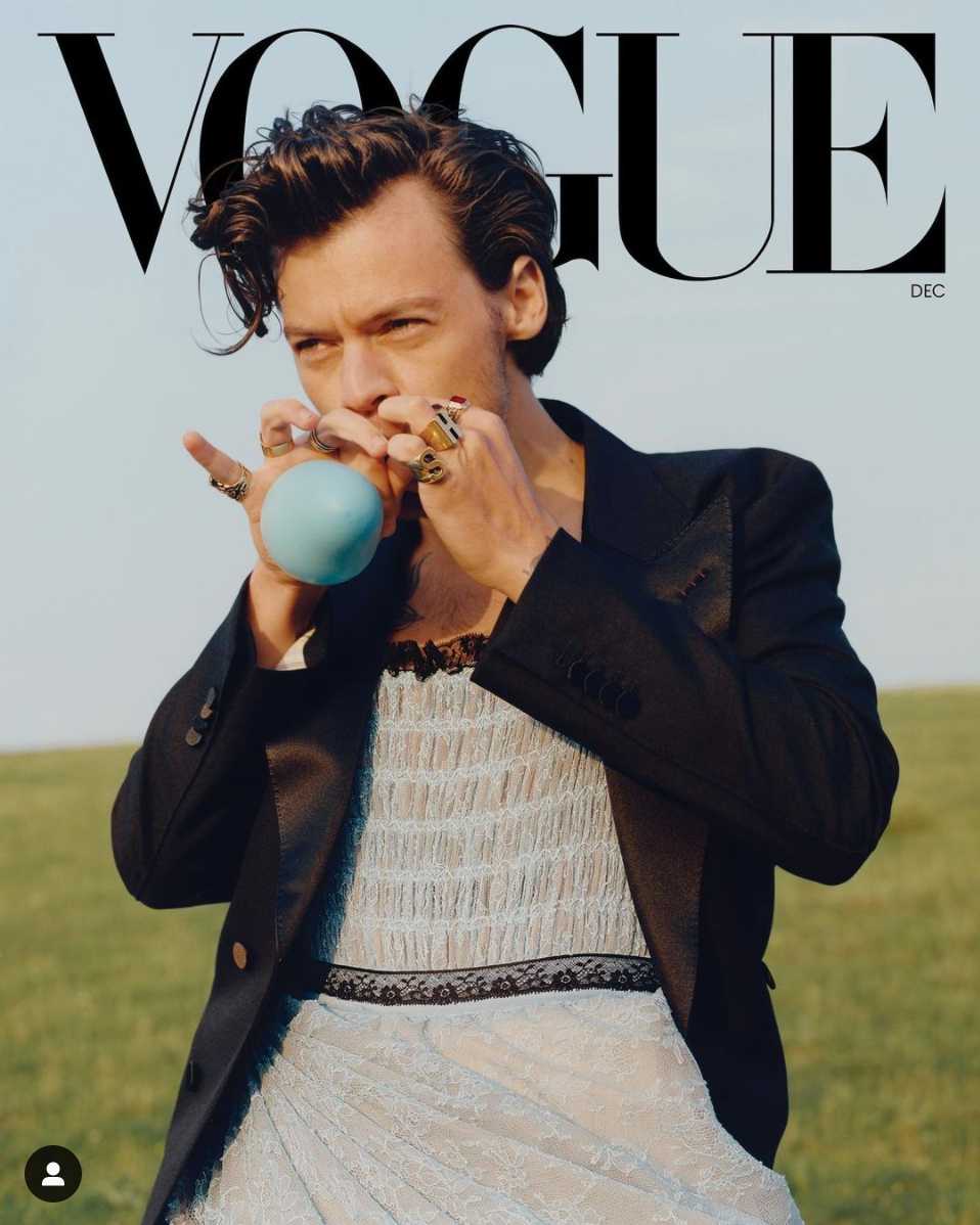 Harry Styles criticado por ser poco varonil en vogue