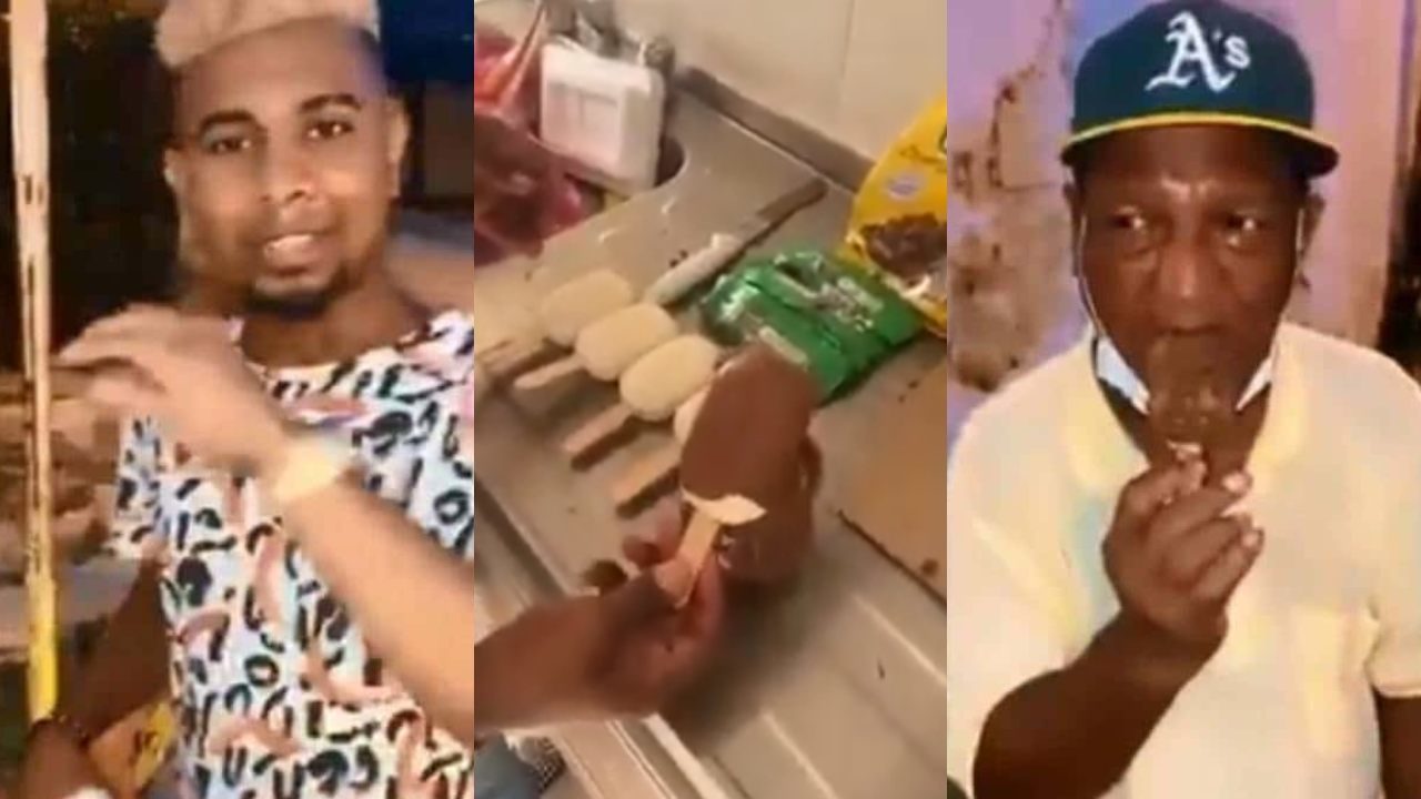 Influencer regala paletas de jabón a adultos mayores