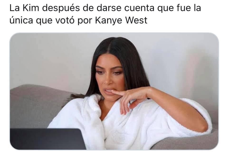 Memes elecciones 2020 Kim Kardashian