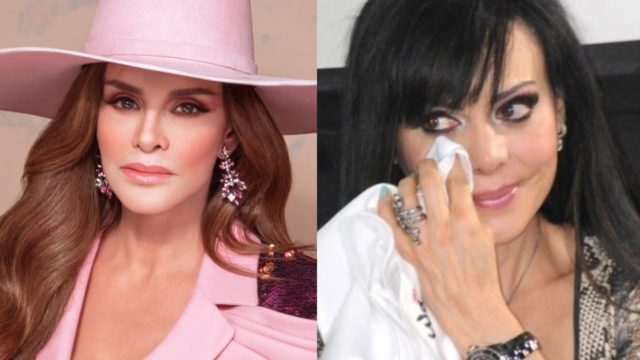Lucía Méndez y Maribel Guardia llorando