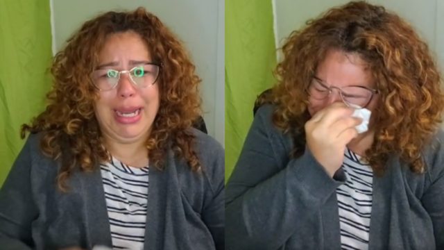 Maestra llora