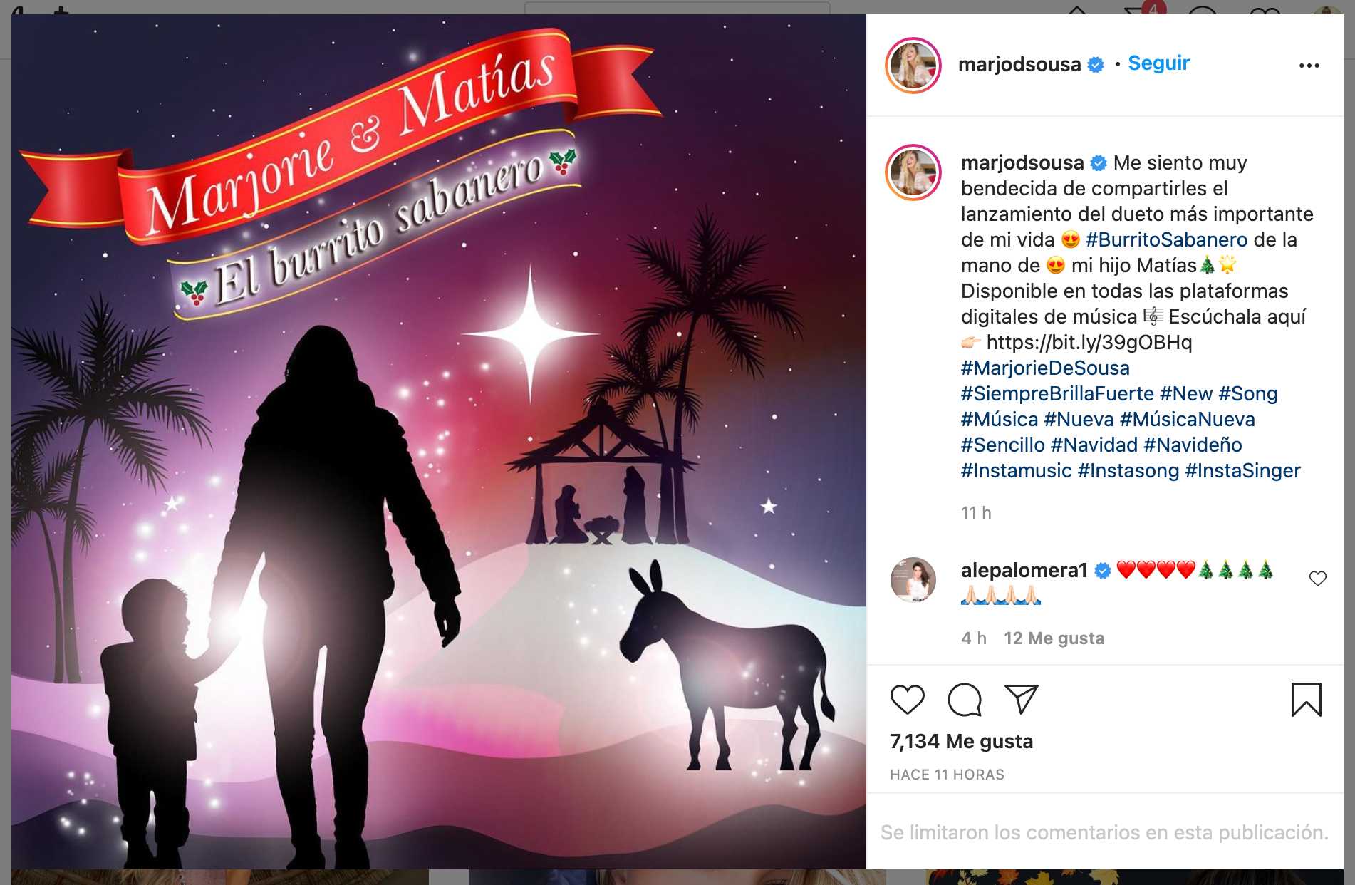 Marjorie de Sousa lanza sencillo de El Burrito Sabanero