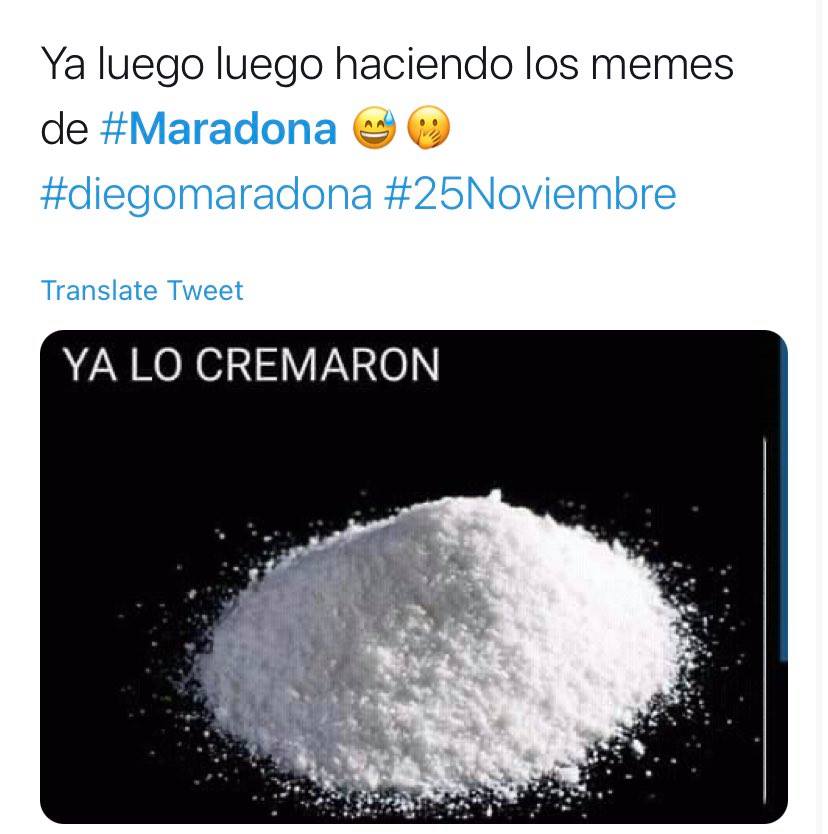 Cenizas de Maradona
