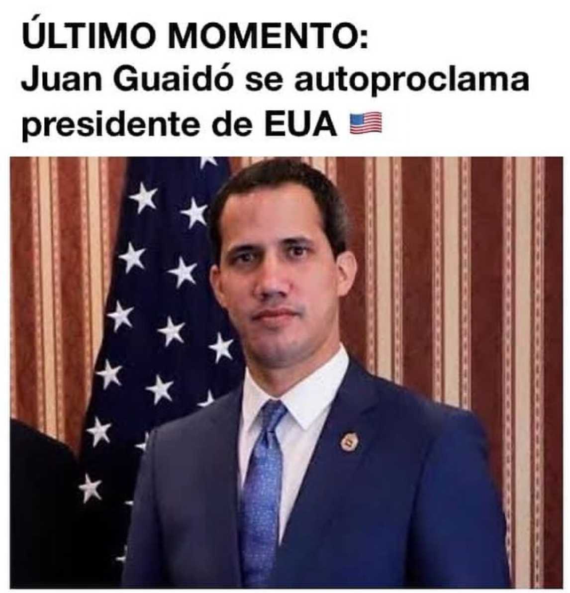 Meme de Juan Guaidó en las elecciones de Estados Unidos 2020