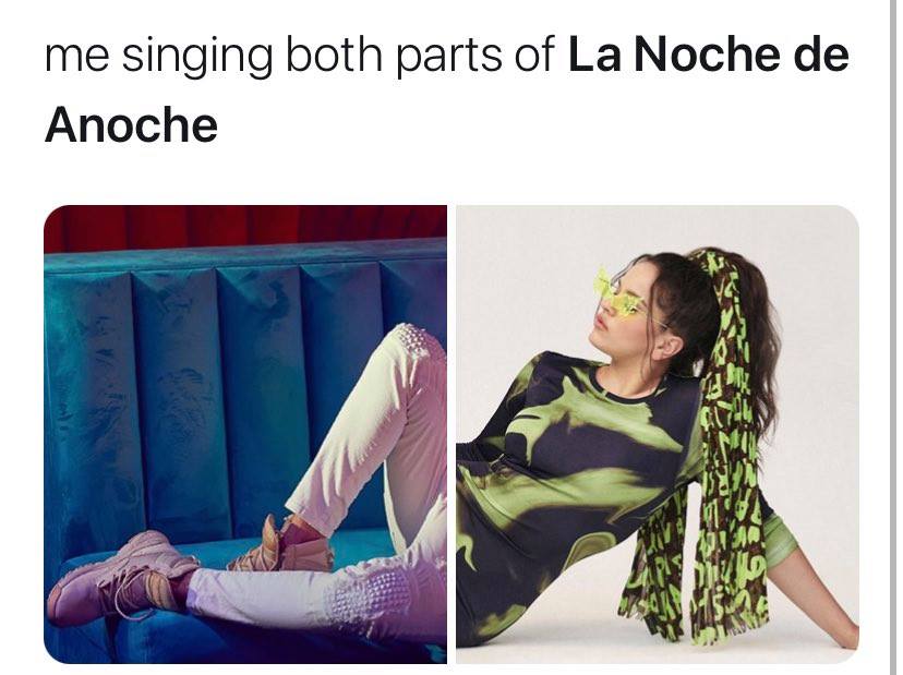 Meme rosalia y Bad Bunny