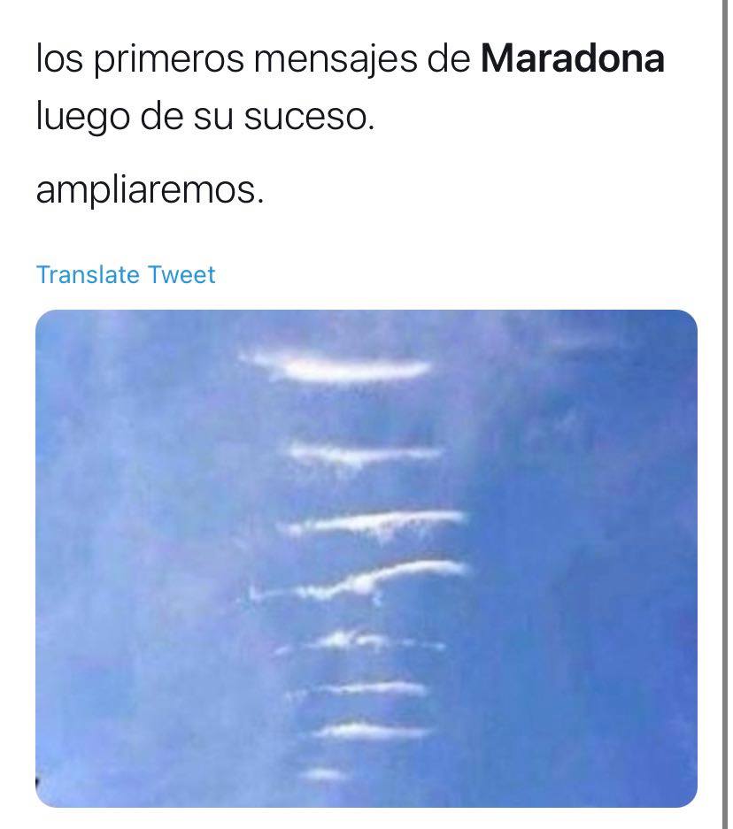 Señales muerte maradona meme