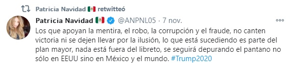 Paty Navidad tweet