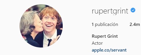 Rupert Grint perfil Instagram