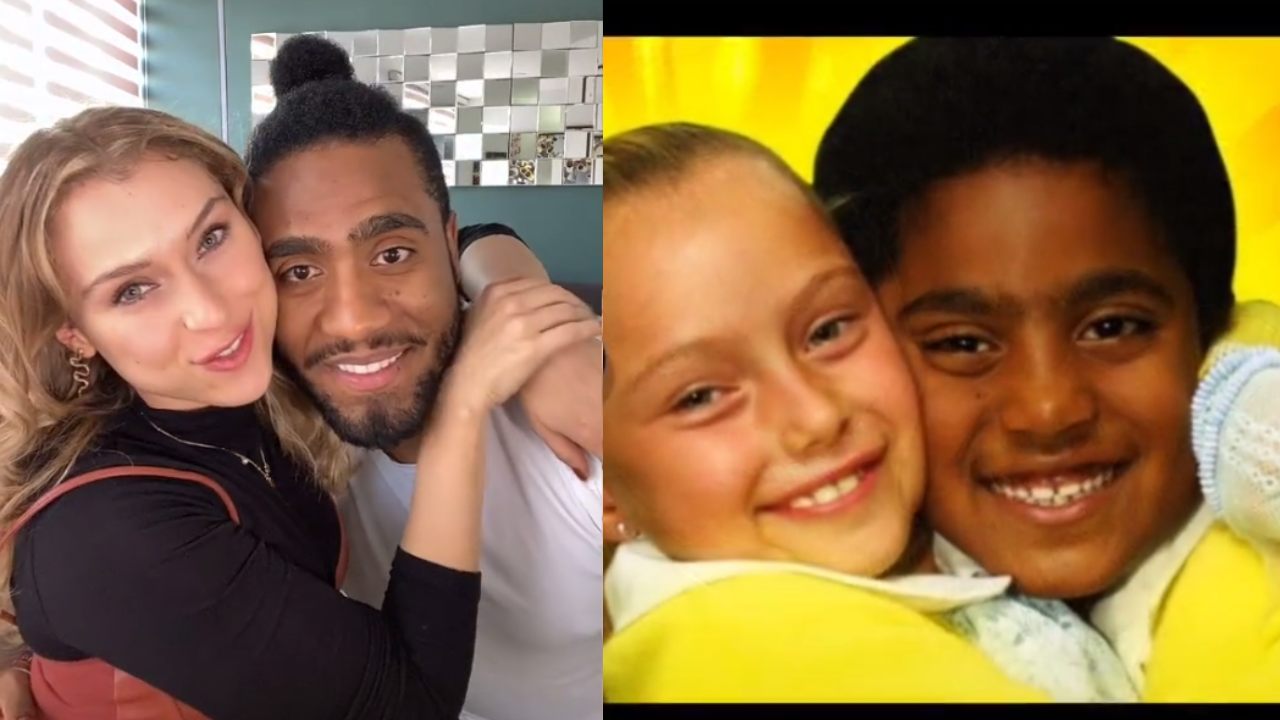 Simoneta y Ángel recrean foto de la telenovela '¡Vivan los niños!'