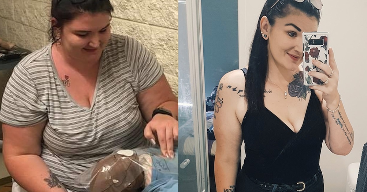 Su esposo la dejó por gorda, ella bajó de peso y así luce ahora