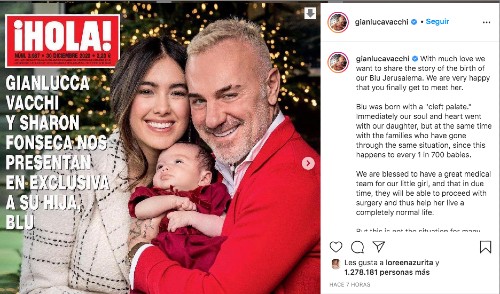 Portada de Hola con Gianluca Vacchi y su hija Blu