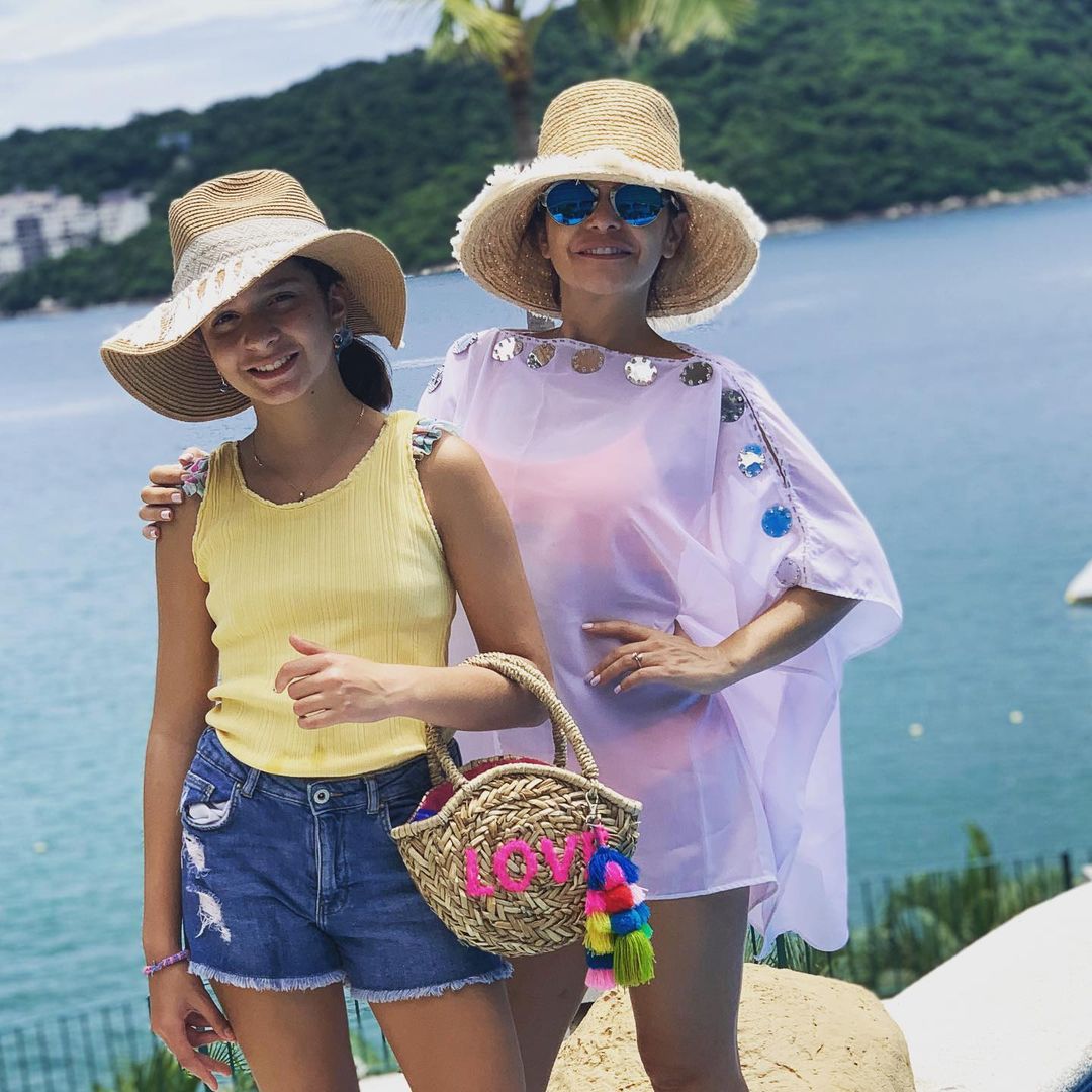 Foto Itatí Cantoral con su hija