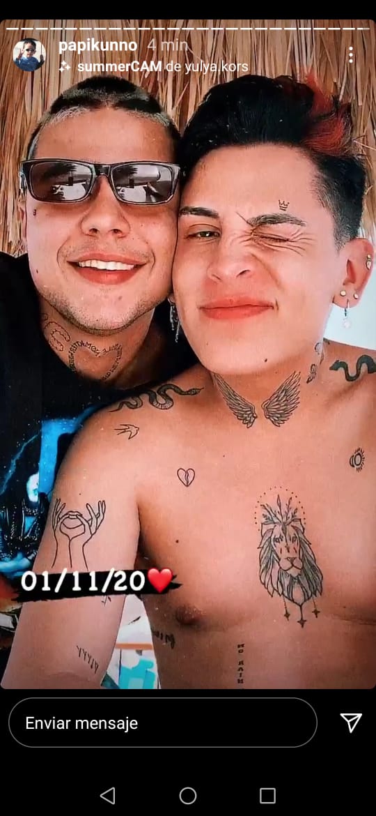 Foto Kunno con su novio santiago