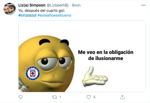 Meme cruz azul obligado a ilusionarse