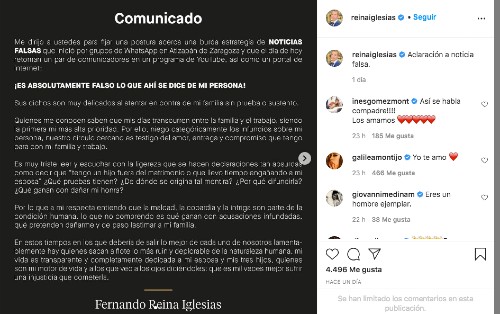 Mensaje esposo Galilea montijo infidelidad