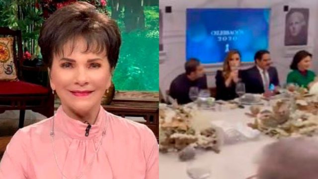 Pati Chapoy en la fiesta de Ricardo Salinas Pliego