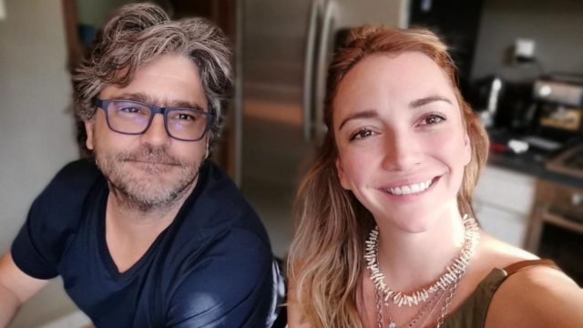 Regina Blandón pasa la Navidad con Martín Altomaro