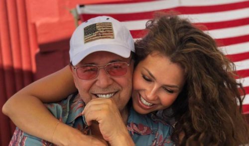 Thalía con su esposo Tommy Mottola