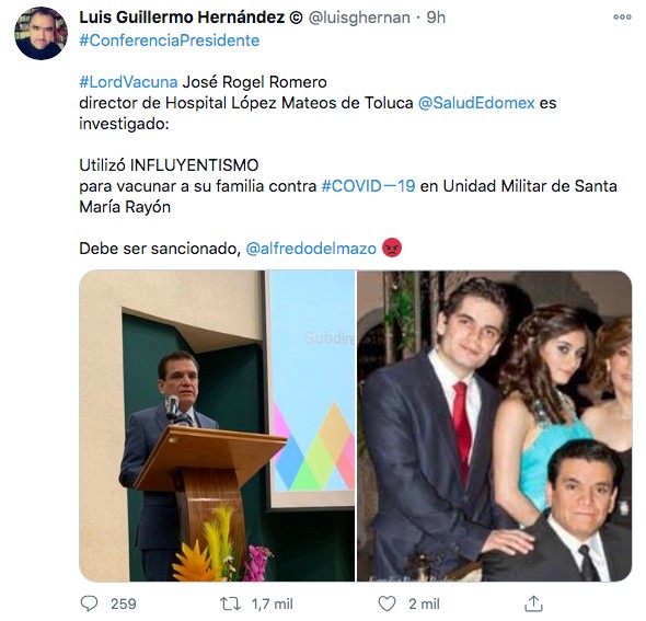 Lord vacunas en twitter