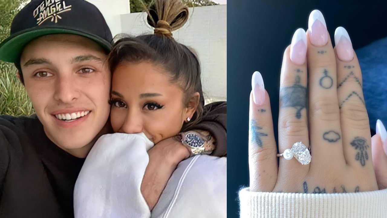 Ariana Grande se comprometió con su novio Dalton Gomez