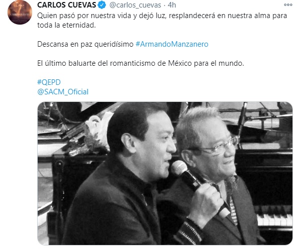 Carlos Cuevas y Armando Manzanero
