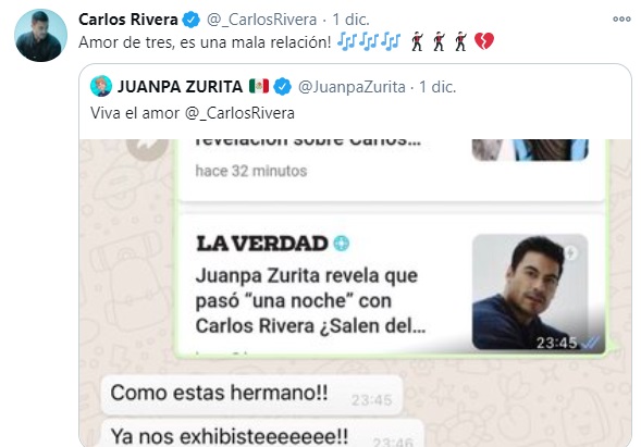 Conversación de Juanpa Zurita y Carlos Rivera